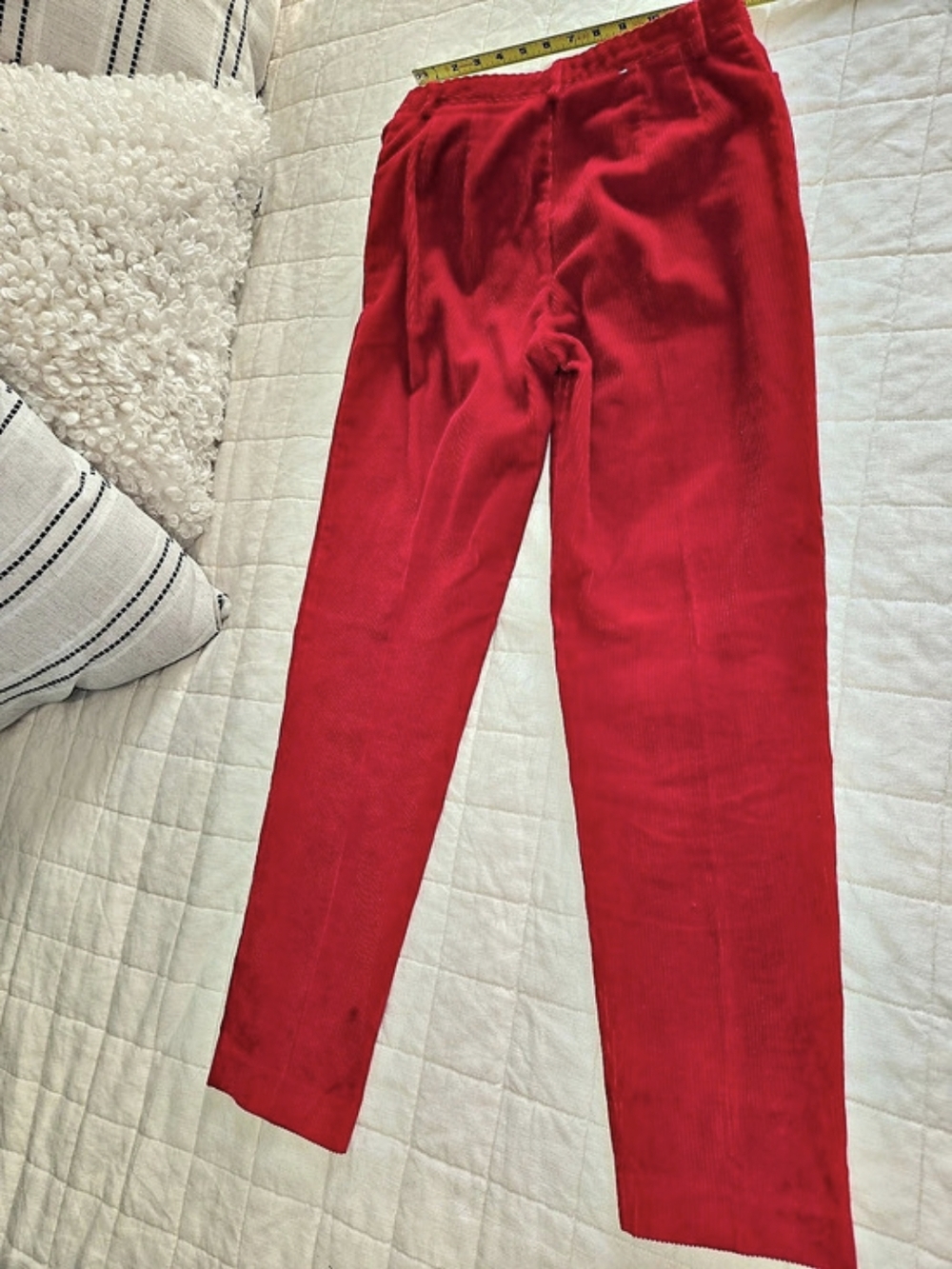 Album by Kenzo straight-leg pants Red Cotton Straight Leg Size Medium Like New